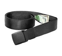 Cintura Portasoldi Nascosta Per Viaggio 120cm, Cintura Per Soldi Da Uomo E Da Donna Con Scomparto Segreto, Regolabile Con Scomparto Segreto, Cinturas Con Scomparto Per Soldi E Fibbia Per Viaggi (Nero)