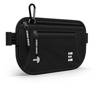 Cintura portasoldi per viaggiare sicuri, sottile, con blocco RFID, adatta per passaporto, contanti, carte di credito, documenti, da nascondere sotto i vestiti, impermeabile, per uomini e donne, Blu