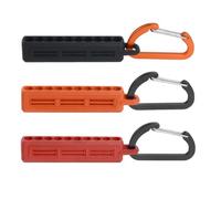 Cintura portatile per punte da trapano, 6 pezzi, con 10 fori e moschettone, per la gestione organizzata degli utensili su siti di lavoro e progetti domestici (arancione)