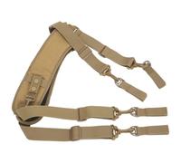 Cintura Portautensili con Bretelle Imbottite, Regolabile, Khaki | Nylon Resistente, Clip Solide e Anelli di Aggancio, Sostegno Lombare, per Elettricisti e Falegnami
