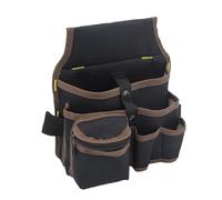 Cintura portautensili con imbracatura, portautensili, organizzazione cintura multifunzione impermeabile per giardinieri, falegnami, elettricisti con scomparti per cacciaviti, metri nastri,