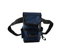 Cintura portautensili in nylon resistente con cinghia regolabile e tasche multiple per elettricisti e falegnami, cintura larga per il comfort durante lunghe ore (L con coperchio)