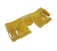 Cintura Portautensili in Pelle, Borsa Portautensili con Tasche Multiple, Grembiule da Lavoro in Pelle con Tasche Multiple, Fibbia per la Lavorazione del Legno, Giardinaggio,