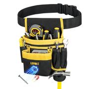 Cintura portautensili magnetica, 13 tasche, cintura per attrezzi da uomo, staccabile e regolabile, per elettricista, falegname, edilizia, grembiule da lavoro, cintura multiuso, regalo per papà