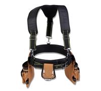 Cintura portautensili resistente con bretelle e borsa regolabile organizer staccabile supporto in vita per falegnami, elettricisti, giardinaggio