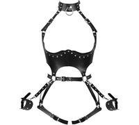 Cintura punk in pelle PU per donne Cintura sexy con gilet