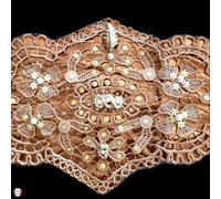 cintura rara vintage autentica donna ecopelle iconica macramè paillettes strass