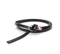 Cintura Regolabile Donna Cintura da donna in vera pelle Cintura di marca di lusso moda femminile Cintura punk Jeans Cintura selvaggia for cinture da donna Per Jeans Pantaloni Eleganti Vestito(Black)