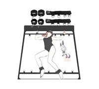 Cintura Regolabile In Nylon Nero Lineare Per Lo Sport Aerobico, Ricca Di Funzionalità, Concentrandosi Sull'Allenamento Della Forza Delle Mani E Delle Gambe -D32