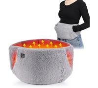 Cintura riscaldante 3 in 1 da donna, cuscinetto riscaldante portatile per crampi mestruali e sollievo dal mal di schiena, fascia elettrica riscaldata per pancia con tasca scaldamani, 3 impostazioni di