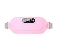 Cintura riscaldante per la vita, 1800 mAh, con ricarica USB, supporto per la schiena con display, 4 frequenze di vibrazione, per terapia del calore, con cinghia elastica, cintura di sollievo per i