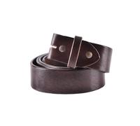 Ulfberth - Cintura fai da te senza fibbia, vera pelle grezza, circa 120 cm di lunghezza, circa 4 cm di larghezza, circa 3,5 mm di spessore - Medioevo, vichingo, cosplay, pirata, LARP, Nero , 120