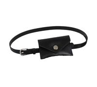 Cintura sottile Cintura Cintura Regolabile Cinghia In Vita Resistente All'acqua Sacchetto di Immagazzinaggio Del Tessuto Sash per le Donne Pendolarismo Viaggio Cintura In Pelle Accessorio, Nero