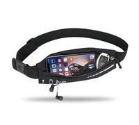 Cintura sottile da corsa per donne e uomini, marsupio da corsa, marsupio da corsa, cintura in vita per allenamento e jogging, accessori per la corsa, nero, Taglia unica, Moda