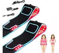 Cintura sottile e luccicante, regolabile, senza fili, per la perdita di peso, per donne e uomini, per la schiena e le spalle, ti fa sentire sicura (2 pezzi)