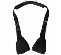 Cintura Sportiva In Nylon Morbida, Confortevole E Liscia, Polsi E Cosce In Nylon Nero Per Principianti, Accessori Pilates, F11