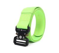 Cintura sportiva in tela con fibbia automatica in metallo Cintura tattica in nylon per esterni Cintura decorativa casual con larghezza di 3,8cm, 125x3.8cm