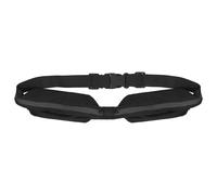 Cintura Sportiva Regolabile con 2 Tasche Espandibili Clip di Chiusura Nera