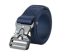 Cintura Tattica, 3,8 cm Cintura da Lavoro Militare Cinturas Tatticas Uomo Heavy Duty Nylon Militare Esercito con Fibbia in Metallo a Sgancio Rapido, per Caccia Trekking Esercizi (Marina Militare)