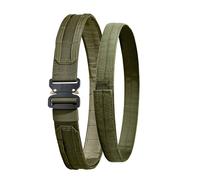 Cintura tattica in nylon regolabile da 1,75 pollici di larghezza e sistema Molle - Cintura da battaglia a doppio strato, cintura da combattimento per carichi pesanti, cintura EDC.