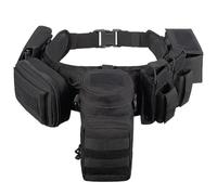 Cintura Tattica Mimetica con Sistema MOLLE - Cintura Multifunzionale per Il Trasporto di Attrezzature per Attività All'aperto, Militari ed EDC(Color-3)