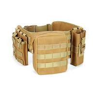 Cintura Tattica Mimetica con Sistema MOLLE - Cintura Multifunzionale per Il Trasporto di Attrezzature per Attività All'aperto, Militari ed EDC(Color-5)