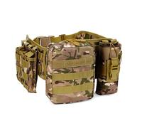 Cintura Tattica Mimetica con Sistema MOLLE - Cintura Multifunzionale per Il Trasporto di Attrezzature per Attività All'aperto, Militari ed EDC(Color-3)