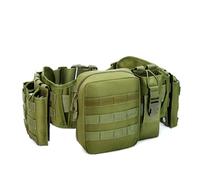 Cintura Tattica Mimetica con Sistema MOLLE - Cintura Multifunzionale per Il Trasporto di Attrezzature per Attività All'aperto, Militari ed EDC(Color-1)