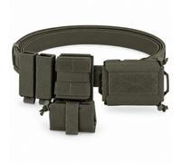 Cintura Tattica Modulare,Kit Cintura Molle Tasche Porta Caricatori | Set Completo,Cintura Interna ed Esterna,Tasche Caricatori 5,56 e 9 mm,Mini Dump Pouch,Tasca Medica