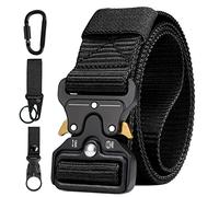 Cintura Tattica Uomo Heavy Duty Nylon Cintura Militare Esercito con Fibbia in Metallo a Sgancio Rapido per Caccia Trekking Esercizi Sportive Lavoro,135cm