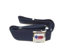 Cintura Tela Blu Vega Alta 2V75 con Fibbia 118