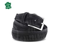 CINTURA TELA E CAMOSCIO NERA