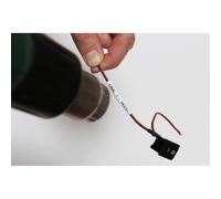 Cintura termorestringente Brother HSe211E Nero su bianco 5,2 mm per etichettatura cavi