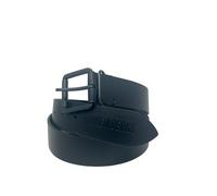 Cintura uomo bikkembergs bkcu00590m belts in pelle nero con fibbia in metallo