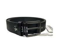 Cintura Uomo Bikkembergs in Pelle Nera 3,5 cm - Fibbia Acciaio 110 cm