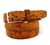 Cintura Uomo di vera Pelle Marrone Western da Cowboy Sioux Cinta Donna in Cuoio