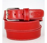 Cintura Uomo di vera Pelle Rossa Cinta da Donna in Cuoio Artigianale Sportiva