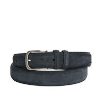 Cintura Uomo in Camoscio Blu 3,5cm - Made in Italy