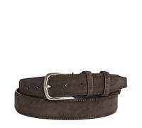 Cintura Uomo in Camoscio Marrone Scuro 3,5cm - Made in Italy