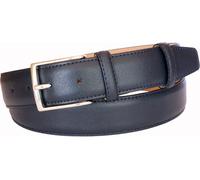 Cintura uomo in pelle stampa saffiano fodera di cuoio nabuck-3,5 cm accorciabile