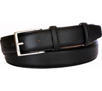 Cintura uomo in pelle stampa saffiano fodera di cuoio nabuck-3,5 cm accorciabile