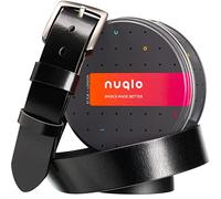 Cintura Uomo Pelle vera | No Logo | Cuoio di prima scelta | Fibbia in metallo spazzolato | Resistente all’usura e ai graffi