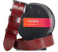Cintura Uomo Pelle vera | No Logo | Cuoio di prima scelta | Fibbia in metallo spazzolato | Resistente all’usura e ai graffi