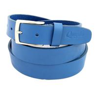 Cintura Uomo vera Pelle Blu Cobalto Cinta Donna in Cuoio Sportiva di da 3 cm q