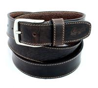 Cintura Uomo vera Pelle Marrone Cinta da Donna in Cuoio Testa di Moro Sportiva