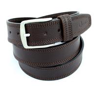 Cintura Uomo vera Pelle Marrone Scuro Cinta Donna in Cuoio Sportiva di da 4 cm r