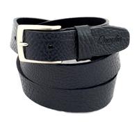 Cintura Uomo vera Pelle Martellata Blu Cinta Donna in Cuoio Sportiva di da 3 cm