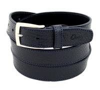 Cintura Uomo vera Pelle Martellata Blu Cinta Donna in Cuoio Sportiva di da 3 cm