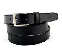 Cintura Uomo vera Pelle Nera Cinta Donna in Cuoio Sportiva Casual di da 3 cm c1