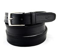 Cintura Uomo vera Pelle Nera Cinta Donna in Cuoio Sportiva Casual di da 3 cm e